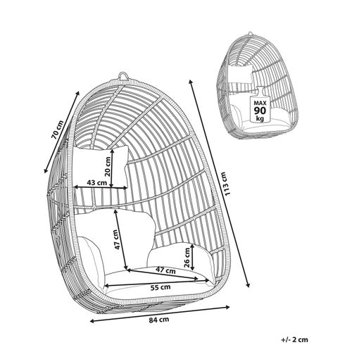 Chaise Porte-à-faux Naturel Casoli