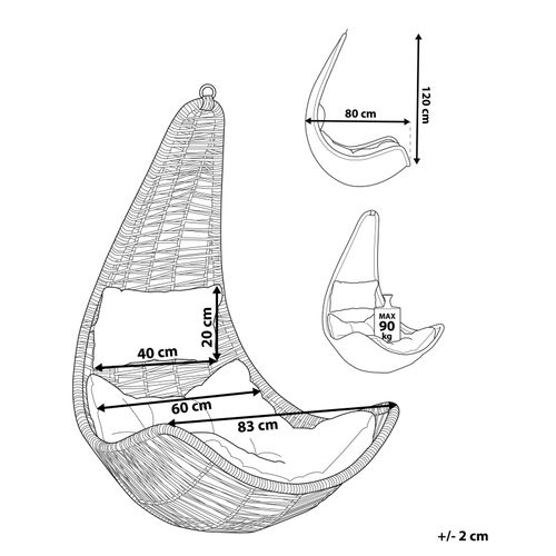 Chaise Porte-à-faux Naturel Atri