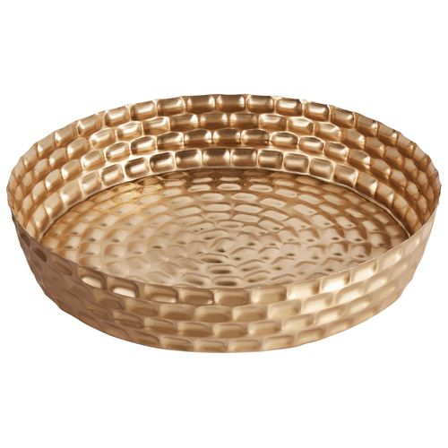 Plateau Décoratif Suez Métal Doré