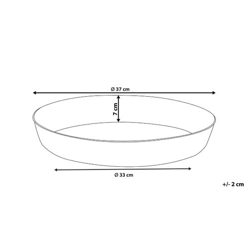 Plateau Décoratif Suez Métal Doré