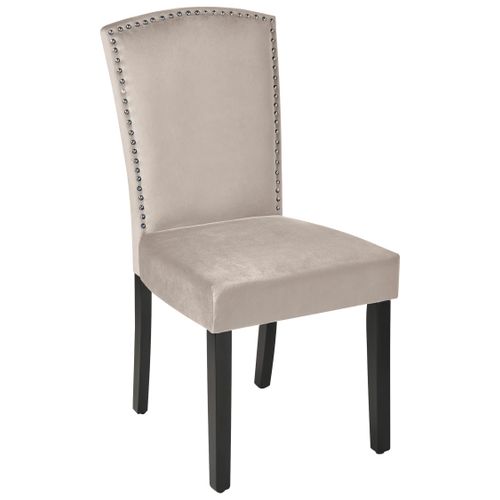 Chaise De Salle à Manger Velours Gris Piseco