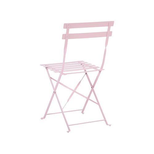 Ensemble Pour Bistro Métal Rose Pastel Fiori