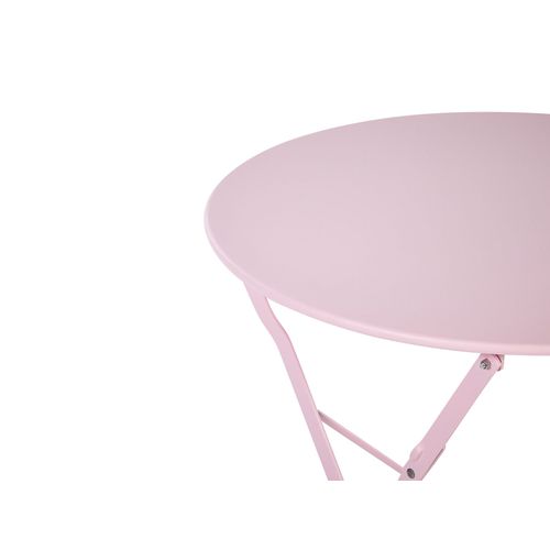 Ensemble Pour Bistro Métal Rose Pastel Fiori