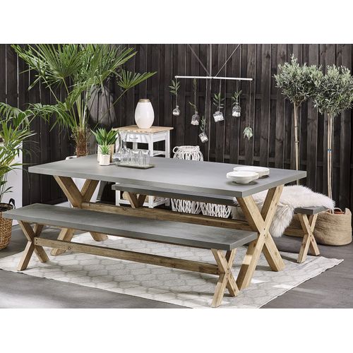 Set De Salle à Manger Béton Gris Olbia