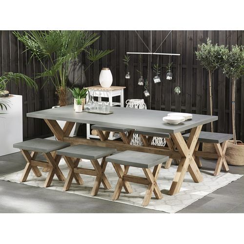 Set De Salle à Manger Béton Gris Olbia