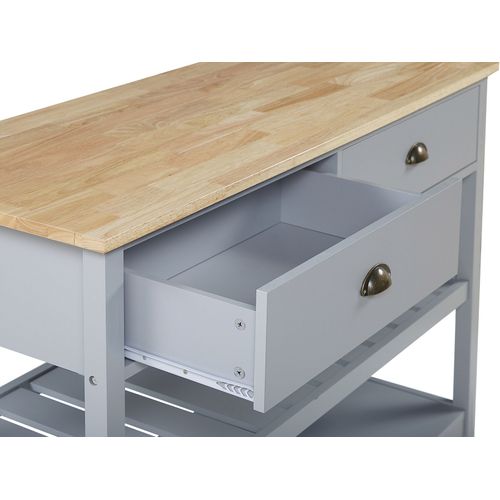 Desserte Grise à Roulettes Navarino