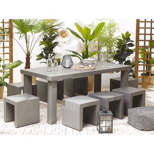 Set De Salle à Manger Béton Gris Taranto