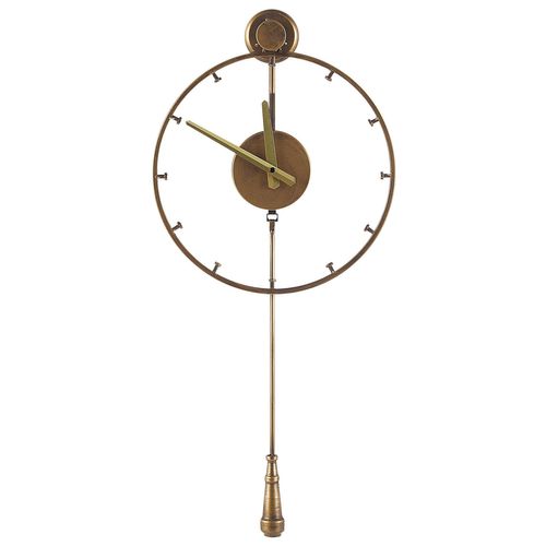 Horloge Murale Design Dorée Avec Balancier Ø 31 Cm Emmen
