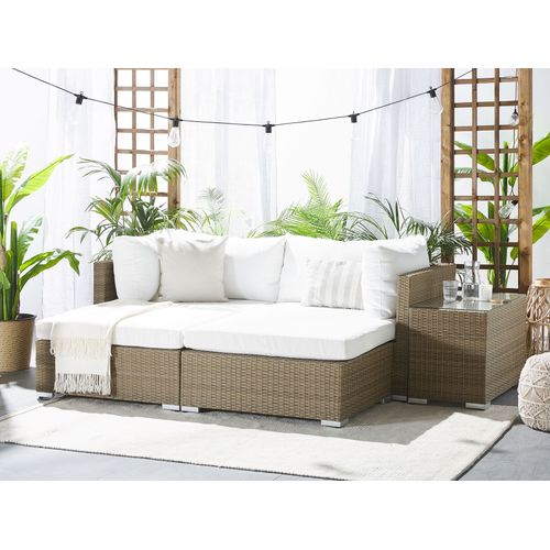 Set De Jardin Polyrotin Marron Clair Noto