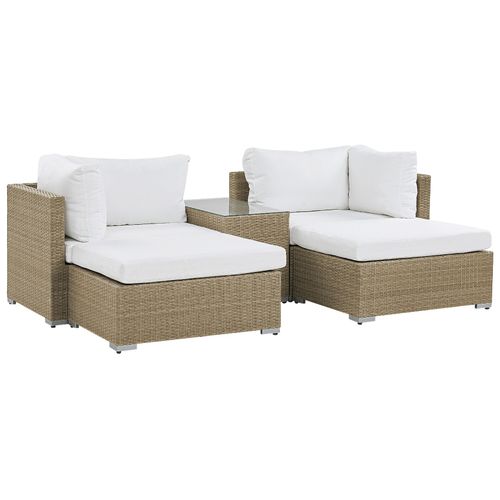 Set De Jardin Polyrotin Marron Clair Noto