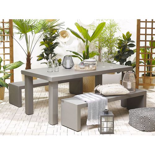 Set De Salle à Manger Béton Gris Taranto