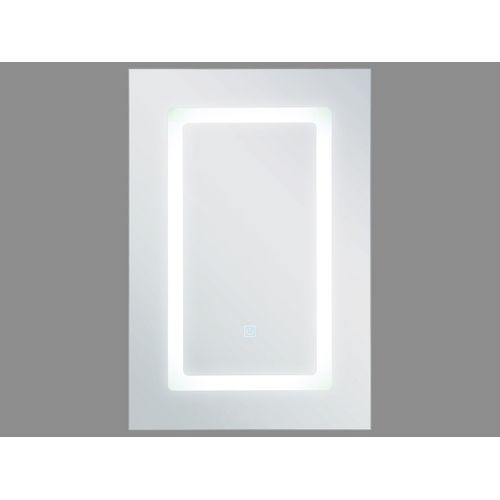 Armoire De Toilette Blanche Avec Miroir Et LED 40 X 60 Cm Condor