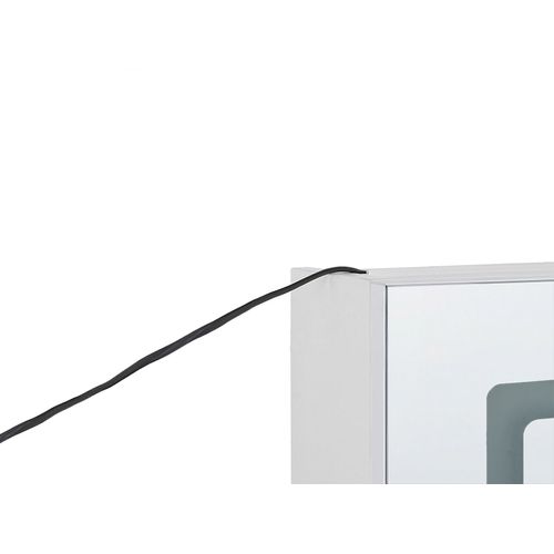 Armoire De Toilette Blanche Avec Miroir Et LED 40 X 60 Cm Condor