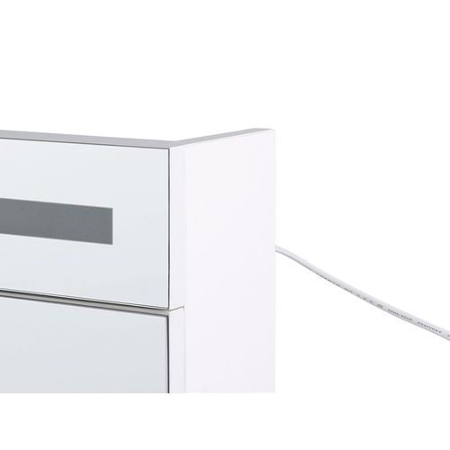 Armoire De Toilette Blanche Avec Miroir LED 60 X 60 Cm Jaramillo