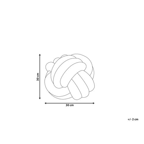 Coussin Velours Gris Clair Malni 30 X 30 Cm