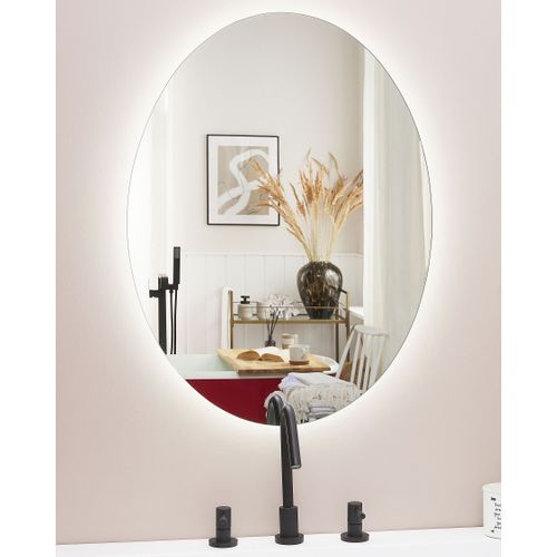 Miroir De Salle De Bain LED Mazille 60 Cm 80 Cm Argenté