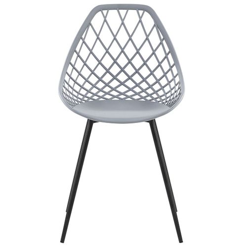 Chaise De Salle à Manger Set De 2 Gris Clair Canton