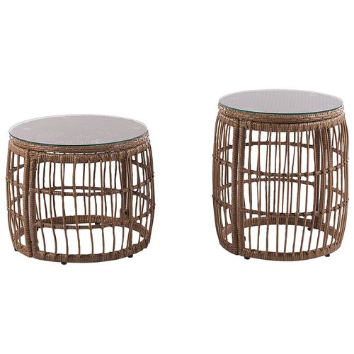 Set De Jardin Polyrotin Naturel Ravello