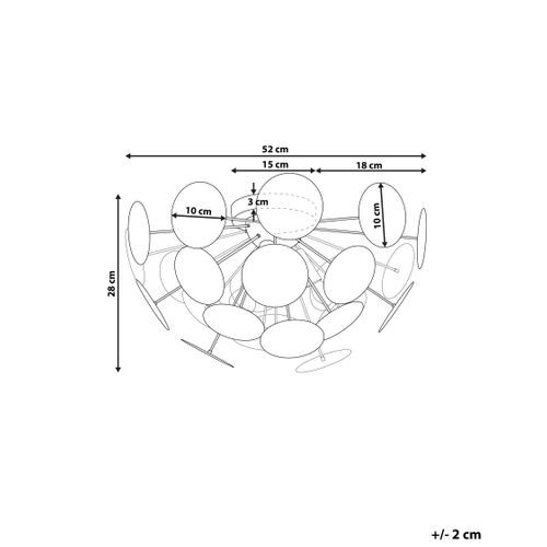 Plafonnier Maritsa Métal Noir