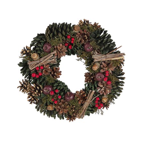 Couronne De Noël Verte D 35 Cm Nurmes