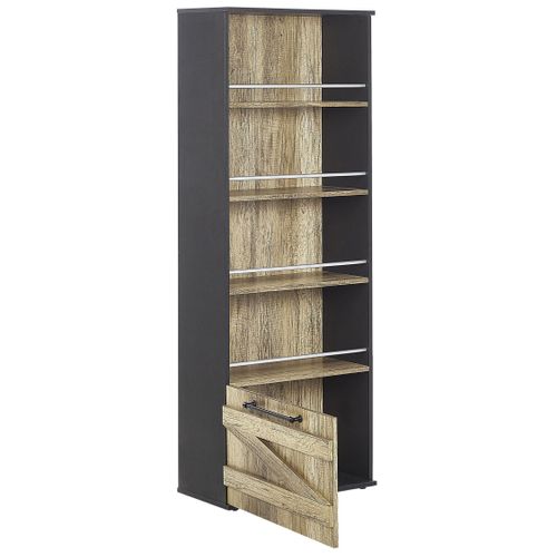 Bibliothèque 4 Étagères Bois Clair Salter