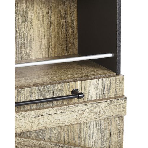 Bibliothèque 4 Étagères Bois Clair Salter