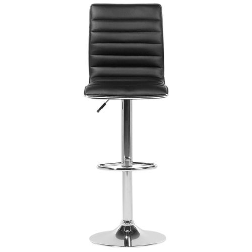 Tabouret De Bar Set De 2 Cuir Pu Noir Lucerne