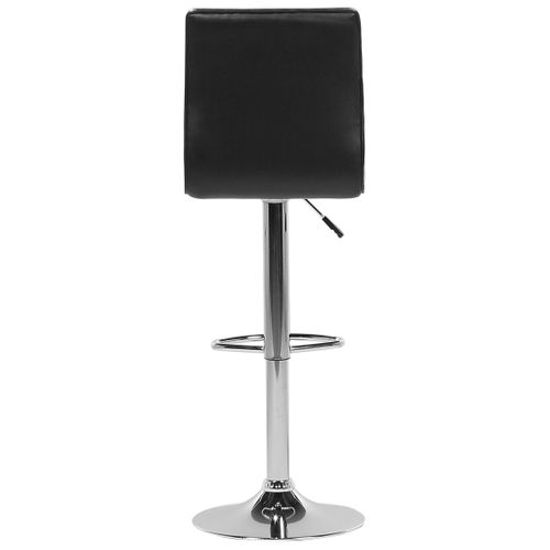 Tabouret De Bar Set De 2 Cuir Pu Noir Lucerne