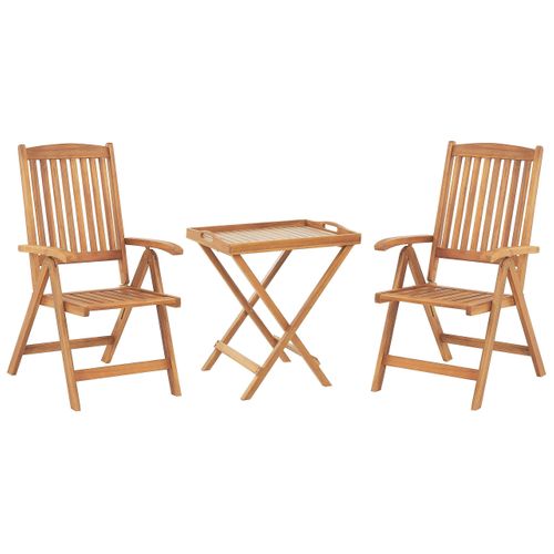 Ensemble Pour Bistro Bois Bois Clair Java