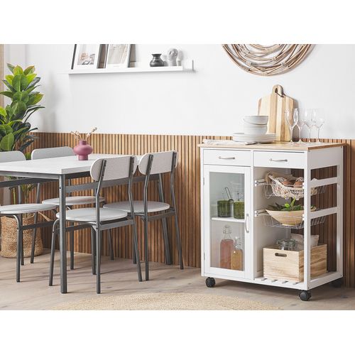 Desserte De Cuisine En Bois Blanc Boves