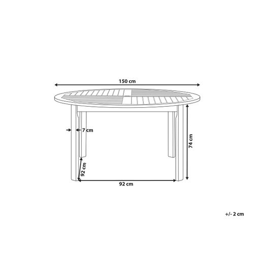 Table De Jardin Bois Solide Bois Clair Tolve
