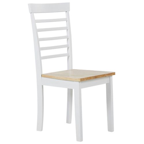 Chaise De Salle à Manger Set De 2 Blanc Battersby