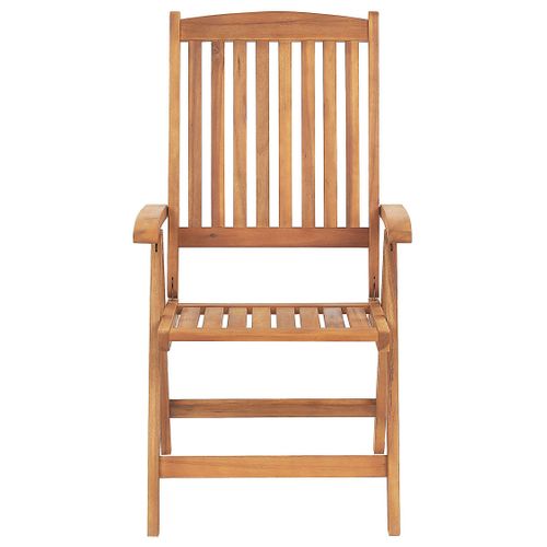 Chaise De Jardin Set De 6 Bois Taupe Java