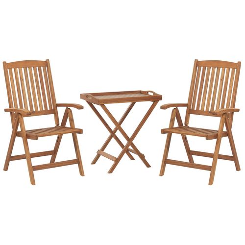 Ensemble Pour Bistro Avec Coussin Bois Bleu Java