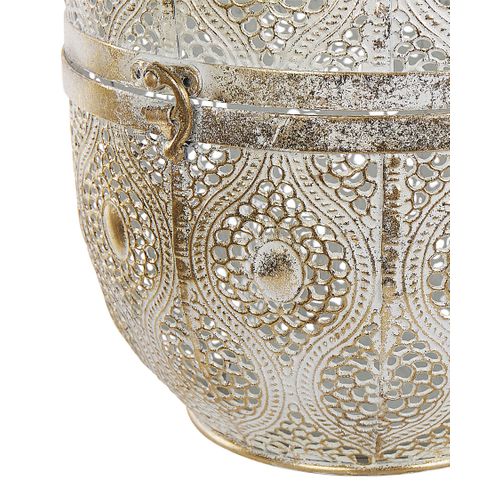 Lanterne En Métal Doré 34 Cm Amorgos