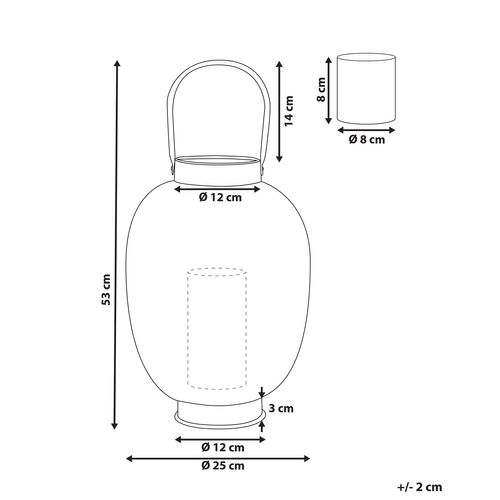 Lanterne En Métal Doré 40 Cm Lantau