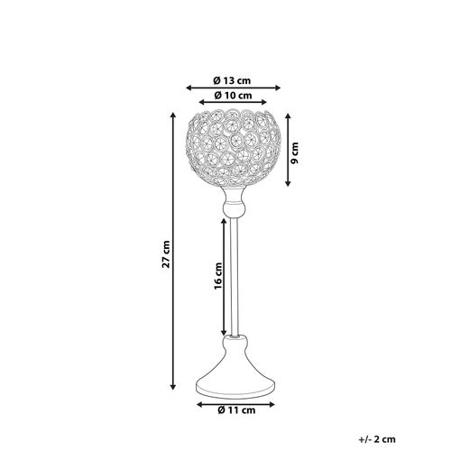 Bougeoir à Pied Argenté 27 Cm Esternay