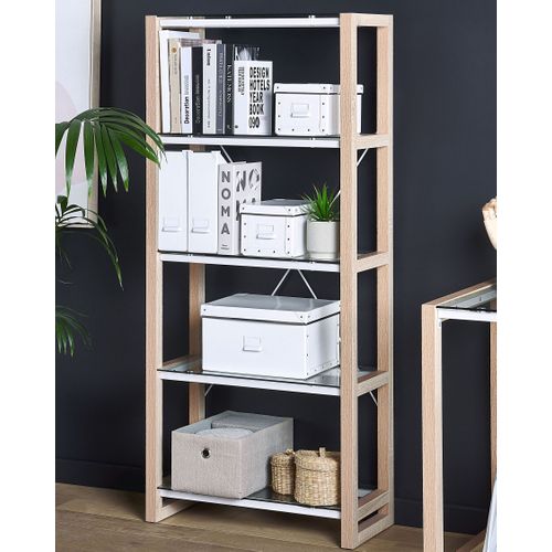 Bibliothèque 4 Étagères Blanc Jenks