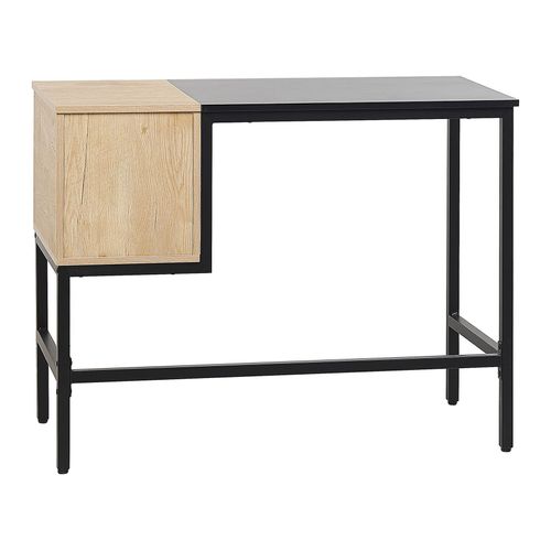Table De Bureau Harper Noir 100 Cm 48 Cm Avec Tiroirs