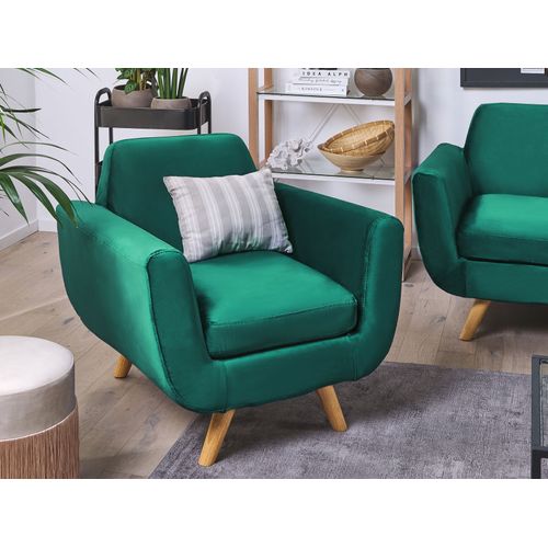 Housse En Velours Vert Pour Fauteuil Bernes