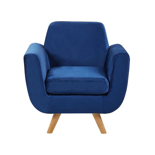 Housse En Velours Bleu Marine Pour Fauteuil Bernes