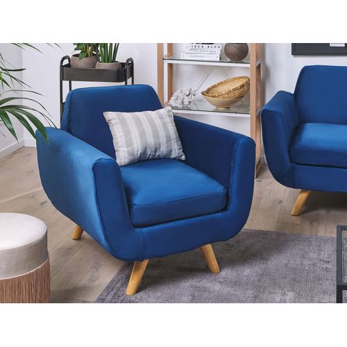 Housse En Velours Bleu Marine Pour Fauteuil Bernes