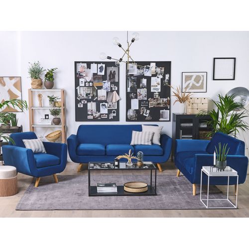 Housse En Velours Bleu Marine Pour Fauteuil Bernes