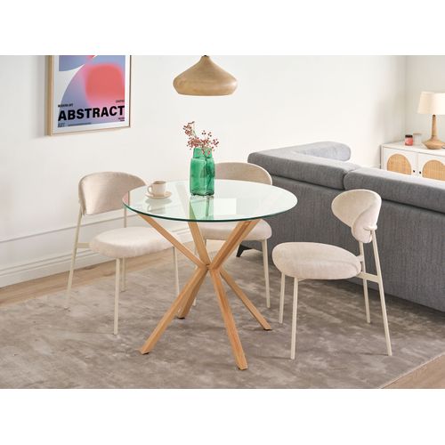 Table De Salle à Manger En Verre De Sécurité D 90 Cm Altura