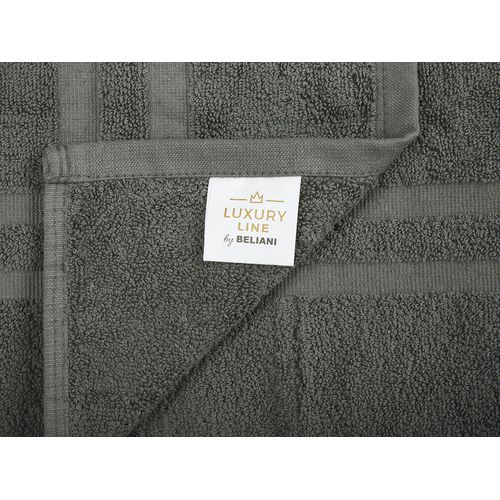 Lot De 11 Serviettes De Bain En Coton Gris Atai