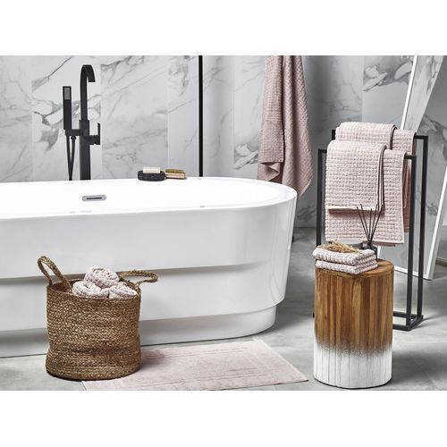 Lot De 11 Serviettes De Bain En Coton Rose Atai