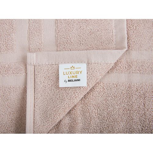 Lot De 9 Serviettes De Bain En Coton Rose Atai