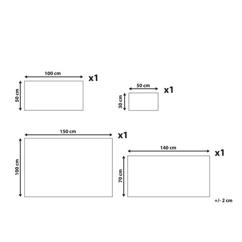 Lot De 4 Serviettes De Bain En Coton Beige Atai