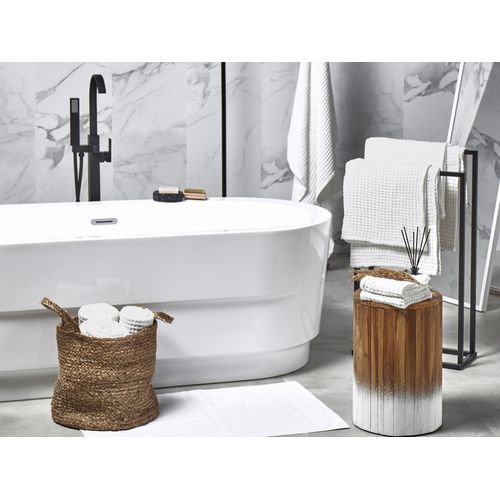 Lot De 11 Serviettes De Bain En Coton Blanc Areora