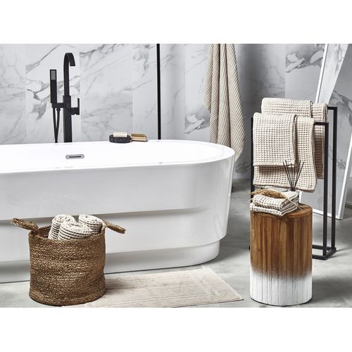 Lot De 11 Serviettes De Bain En Coton Beige Areora